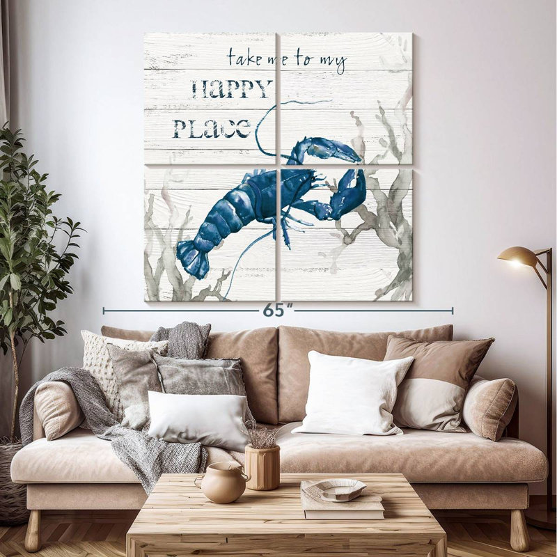 Homard Aletra Happy Place, H 50 po x l 50 po