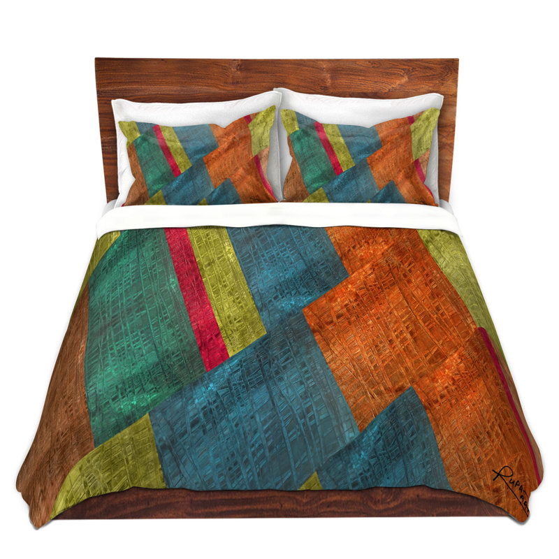 Polyester Abstract Duvet Cover, 1 Queen Duvet Cover + 2 Standard Shams