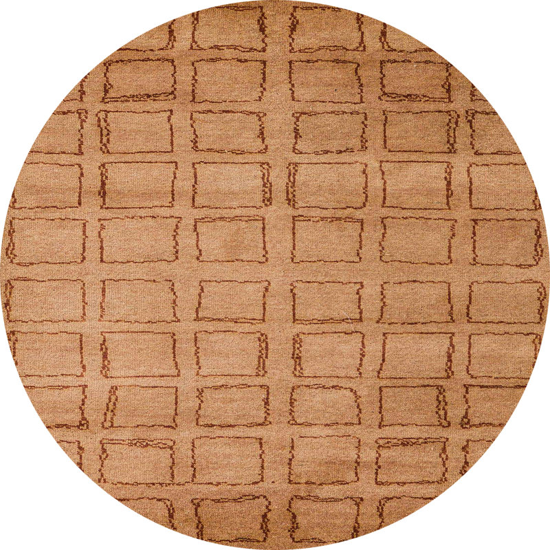 Abstract Indoor Rug, Round 5'