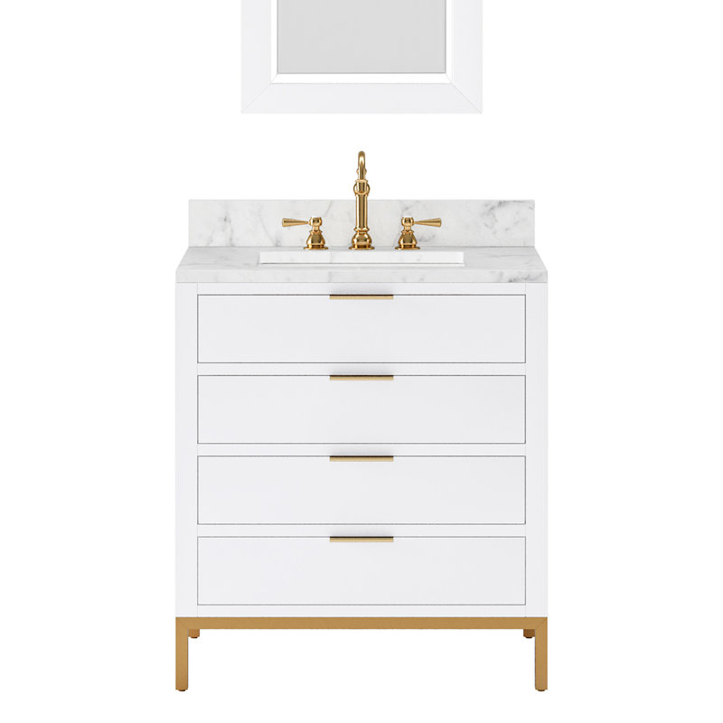 30'' W Single Vanity, Pure White, No, 30"