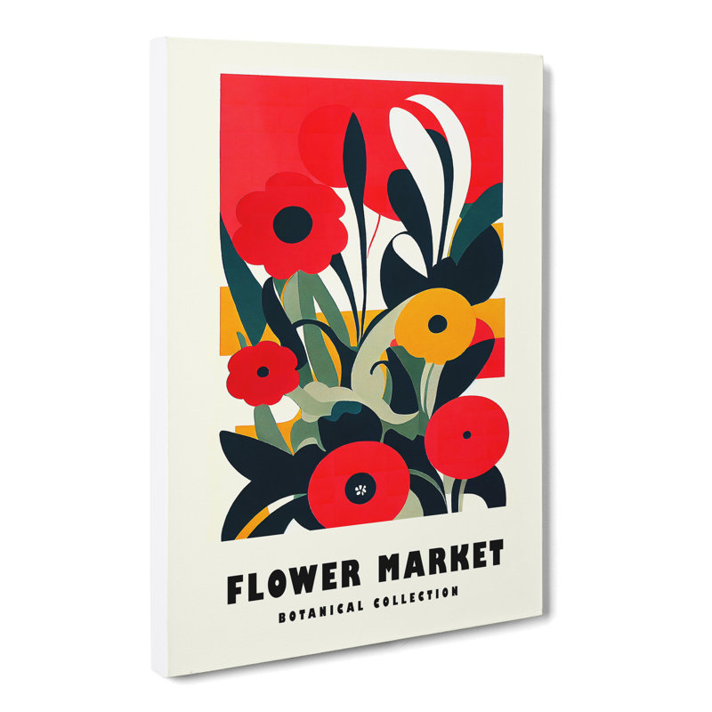 Flower Market Exhibition Avant Garde - Wrapped Canvas, 60cm H x 40cm W x 3cm D