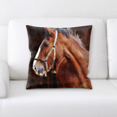 Laird Horse Throw Pillow