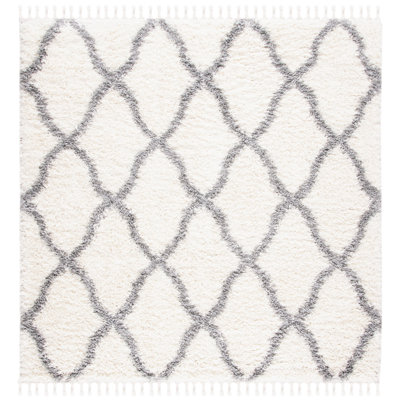 Imraan Moroccan Tassel Shag Performance Geometric Rug