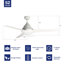 Ventilateur de plafond de 52 po avec télécommande Kendrick, ensemble d'éclairage inclus-874207990-874207979