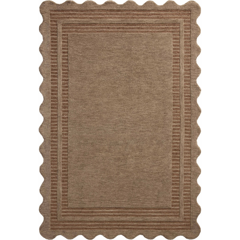 Tapis Chris Loves Julia x Loloi Scottie, Rectangulaire 3 pi 6 po x 5 pi 6 po, Moka/Argile