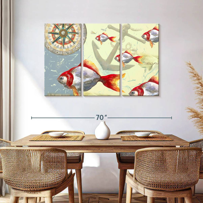 Brampt Tropical Fish I, 36" H x 57" W
