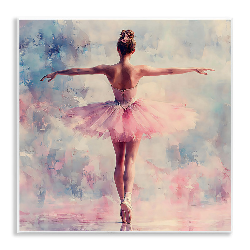 Elegant Ballet Dancer in Motion Wall Plaque, design by Creative Studio