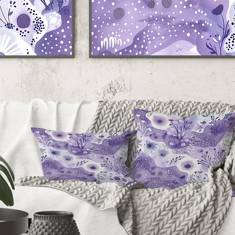 Coussin lombaire mauve lavande Delight I