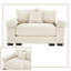 Oversized Corduroy Armchair with 3 Throw Pillows, Soft Armrests and High-Rebound Cushion-1009059783