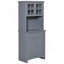 Armoire de cuisine polyvalente avec tablettes réglables et beaucoup de rangement