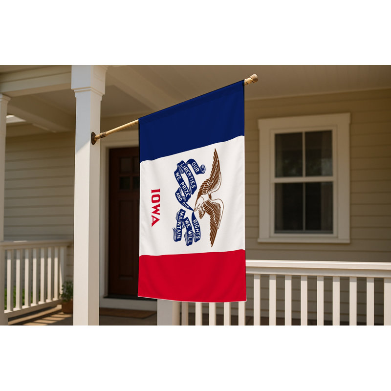 Drapeau de l'État de l'Iowa - drapeau extérieur, 24" H x 36" W