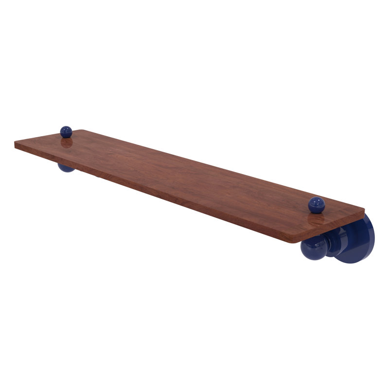 Astor Place Floating Shelf, Mediterranean Blue, 2.5" H x 22" W x 5" D