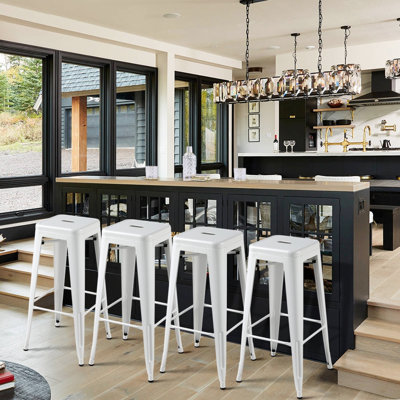 Winfred Counter Stool with Metal Frame