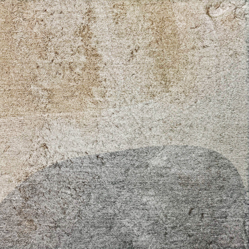 Premium Machine Washable Dream Shag ADS547 Abstract Rug, 9' x 12', Brown