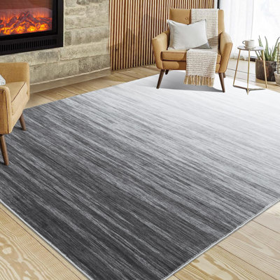Zyiah Washable Ombre Indoor Rug