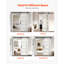Sliding Barn Door with Hardware Kit MDF Panel Frosted Glass-116156482