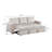 84.6'' W Square Arm Corduroy Sleeper Sofa-2008348116
