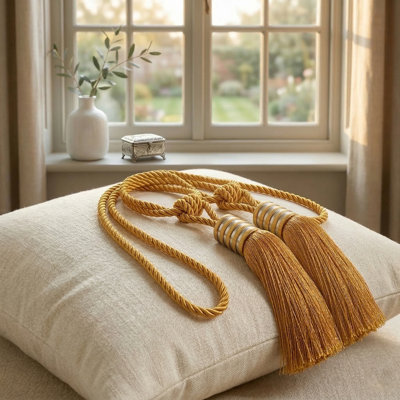 Decorative Curtain Tiebacks With Tassel