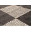 Tapis noir/gris clair handwoven à tissage plat Amata