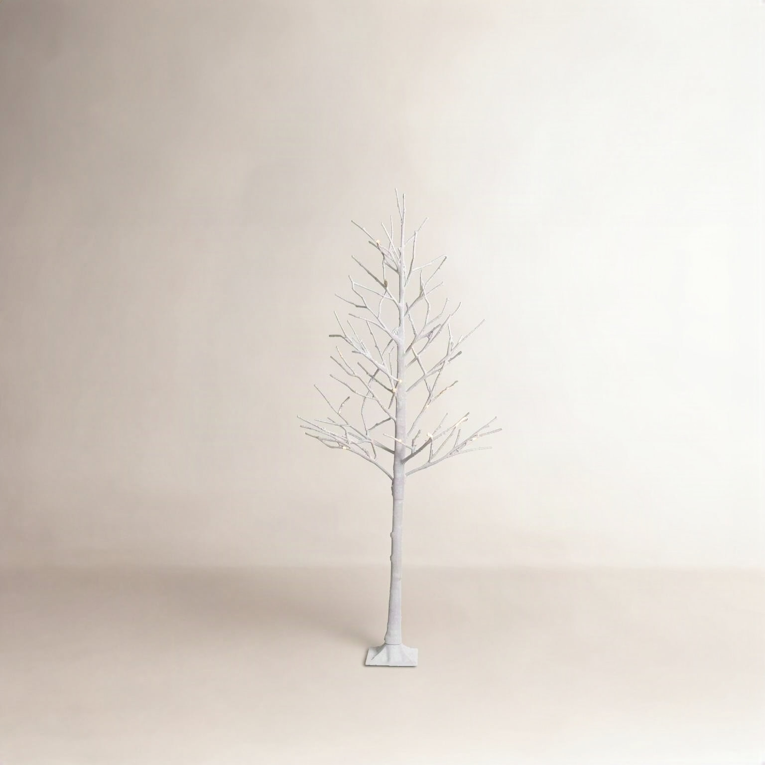 White Pre-Lit Christmas Tree, 8' H