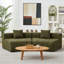 Canapé modulaire courbé Chenille-549373631