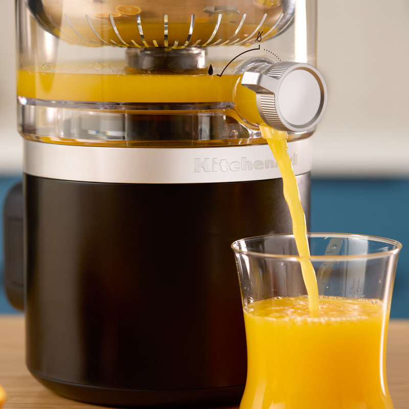 KitchenAid Go Cordless Citrus Juicer With Removable Battery, Auto-Reversing Reamer & Precision Pour