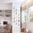 6 Pcs Acrylic Teardrop Mirror Decor,Silver Edge-90849145