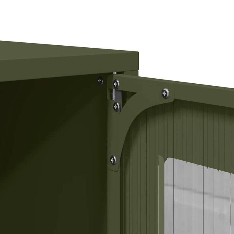 Unfinished TV Stand for TVs up to 28", Olive Green