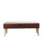Banc en cuir véritable Casmir
