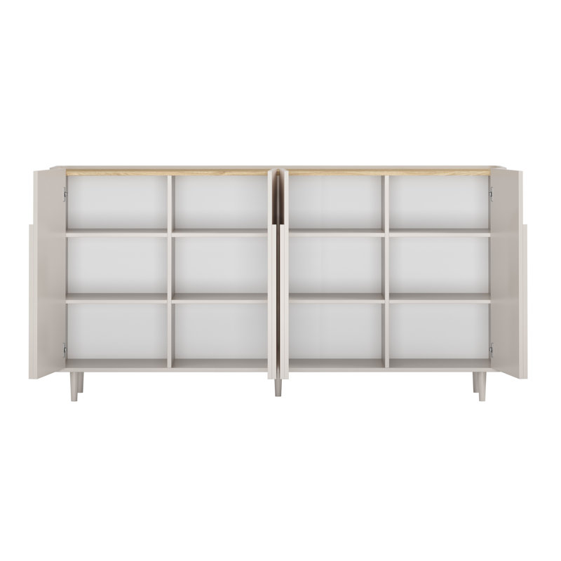 Sadeen 200cm Sideboard, Beige/Oak