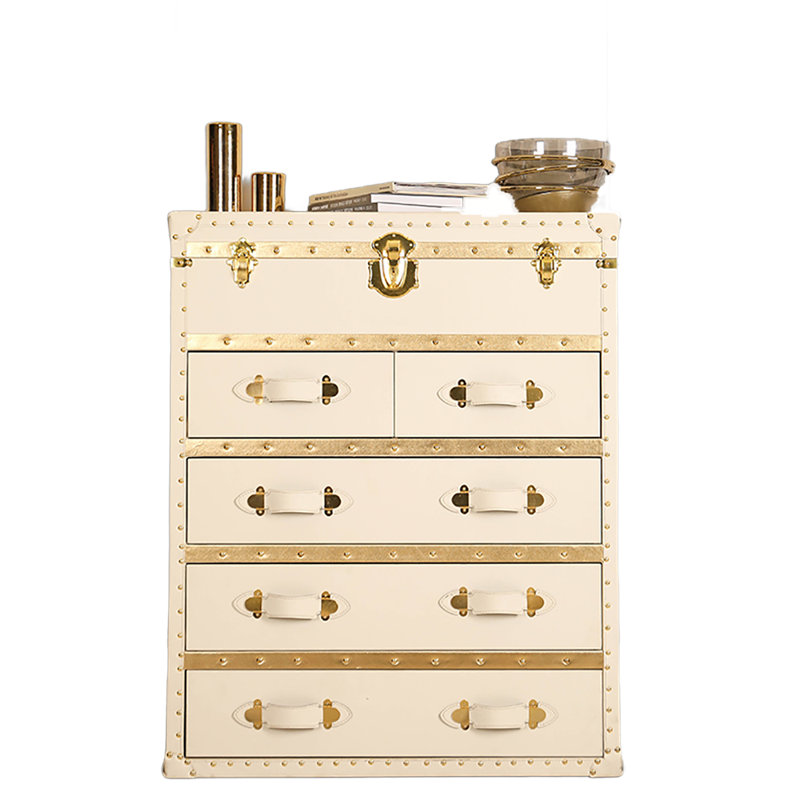 Syeisha 31.49'' Sideboard, White/Yellow