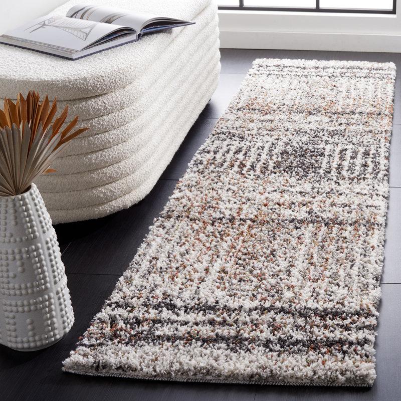 Jericho Shag Performance Abstract Rug, Runner 2'2" x 12'