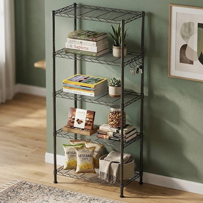 5 Tier Adjustable Layer Rack (Black)
