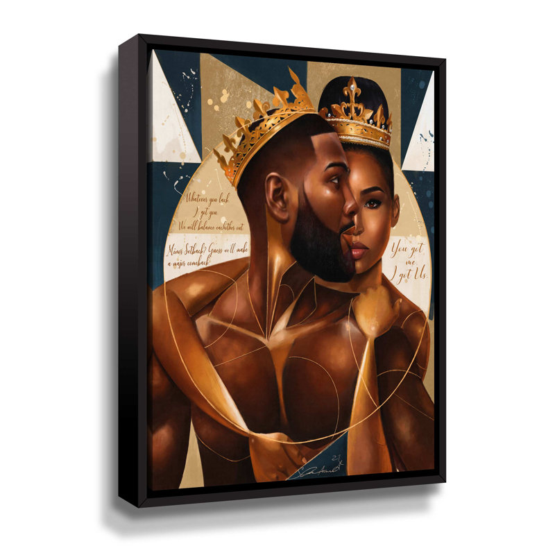 Protection - peinture sur toile, Cadre noir, H 10 po x l 8 po x P 2 po