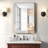 Recessed Framed Medicine Cabinet Mirror with 2 Adjustable Shelves-1295011299
