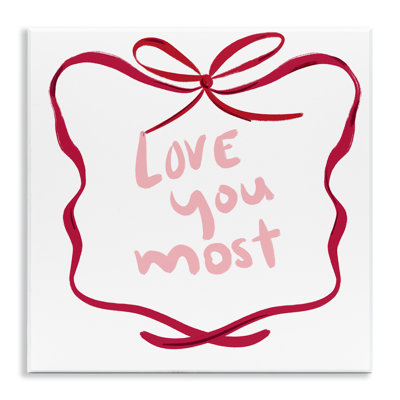 «Love You Most in Ribbon», plaque murale par Lucille Price