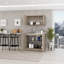 Panneau de particules à quatre portes gris clair l 39,4 po x P 20,5 po x H 36,4 po Millwood Pines-68816137