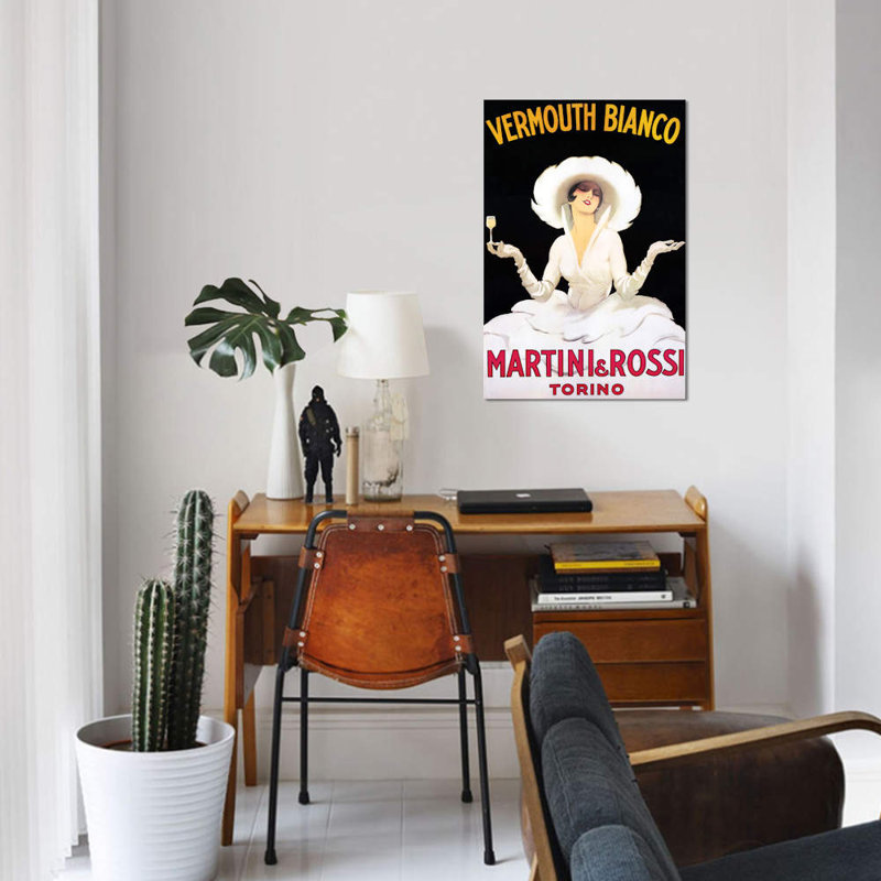 «Vermouth Bianco», impression sur toile, H 12 po x l 8 po x P 0,75 po, Toile tendue, Pas de tapis