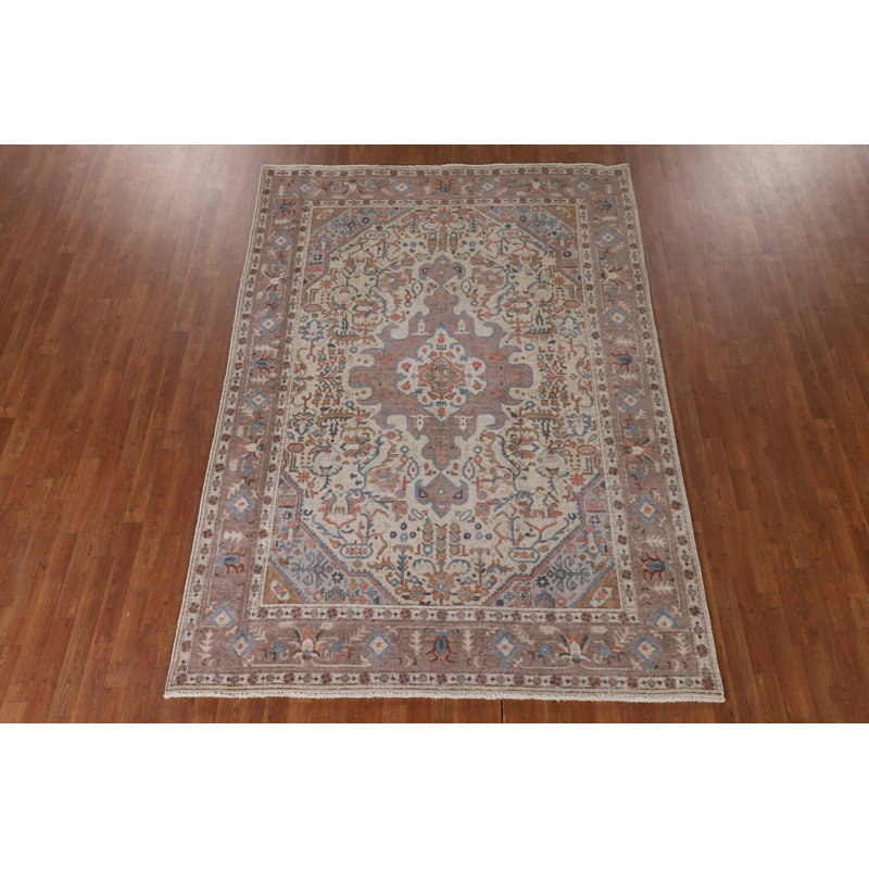 Tapis traditionnel délavé 7 x 9