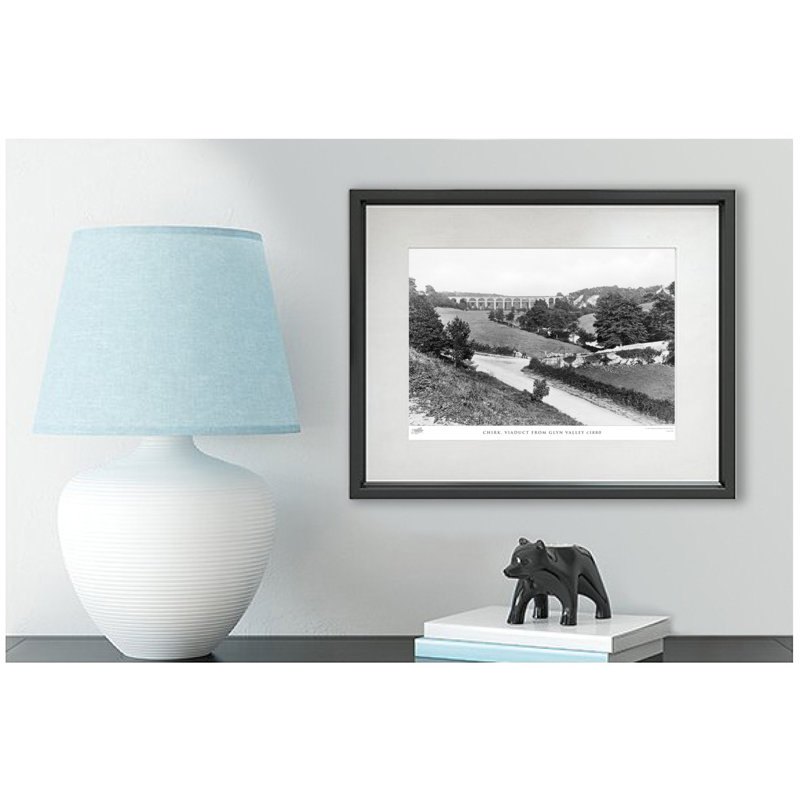 Chirk, Viaduct From Glyn Valley C1880 by Francis Frith - Single Picture Frame Print, 45cm H x 60cm W x 2.3cm D