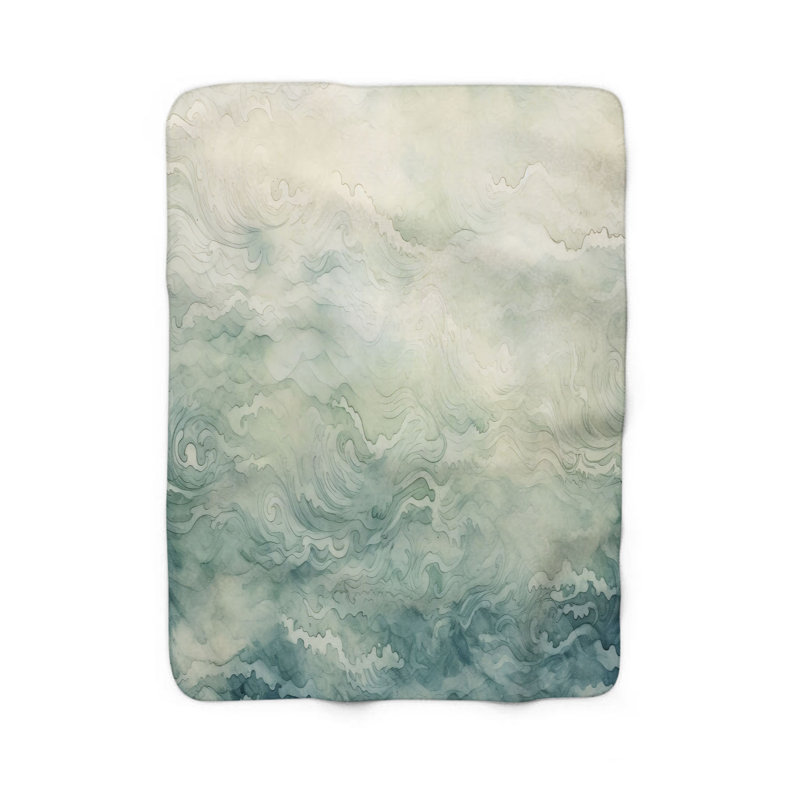 Couverture  Soft Seafoam Symphony, Lit simple
