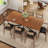 Rectangle Dining Room Table, 59.1''-78.7'' Extendable Dining Table For 6-8 Person With Hidden Storage-114286526