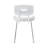 White Shower Chair With Backrest, 300 Lb. Weight Capacity, Microban Treated