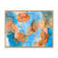 Turquoise et brun, luxe abstrait, fluide VI - peinture sur toile-67358944-67358982