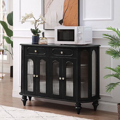 "Premium Solid Wood Multi-Door Cabinet" 59.06 " W Sideboard