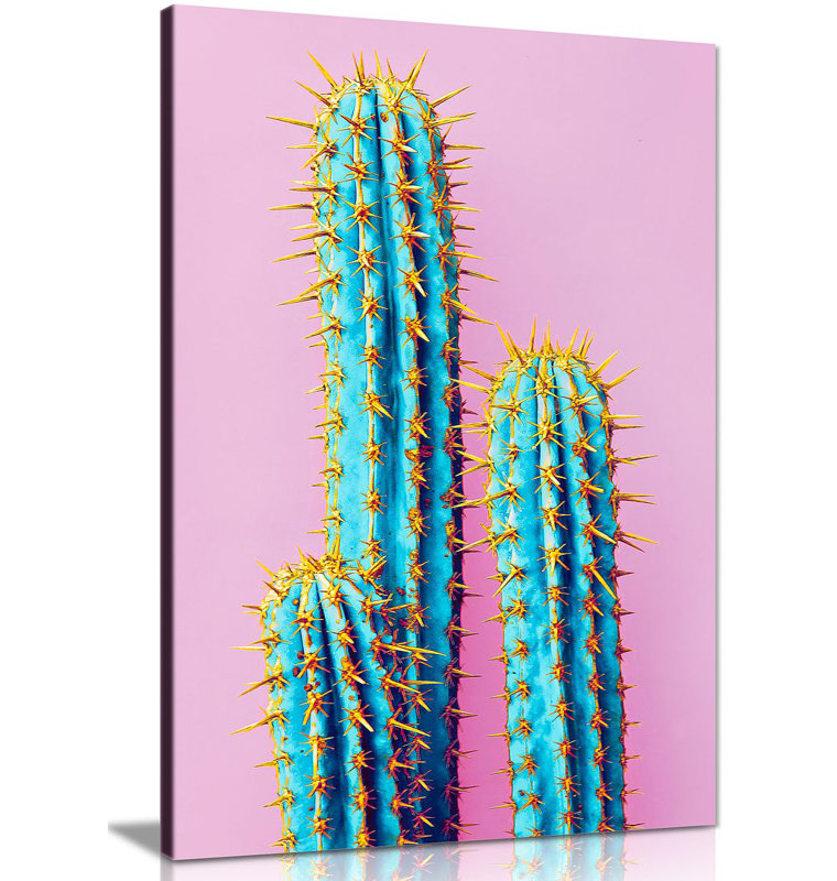 Cactus - Wrapped Canvas Print, 61cm H x 41cm W