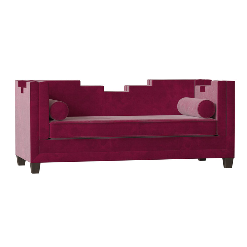 Bella Fabric 83'' Reception Sofa, Siena 69, Silver