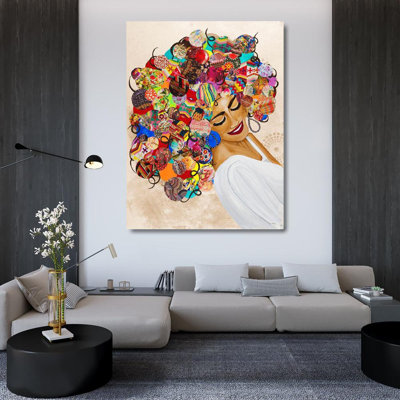 Red Barrel Studio® Ritter, Gina Gallery Wrapped Canvas Art Titled: Radiant Queen