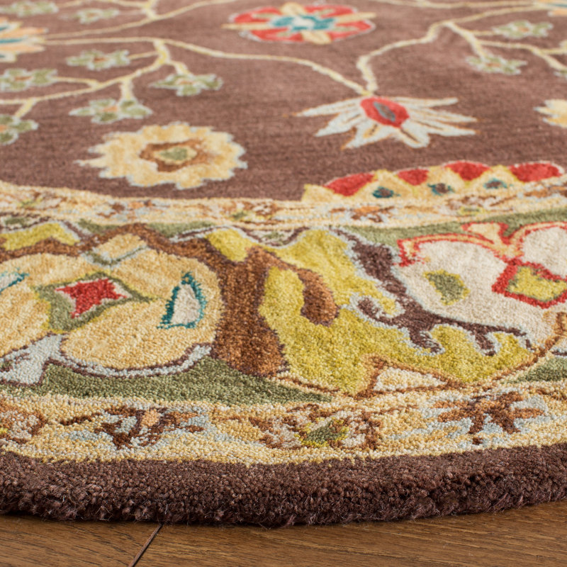 Tapis oriental en laine touffeté à la main Tingley, Rectangle 4 pi x 6 pi