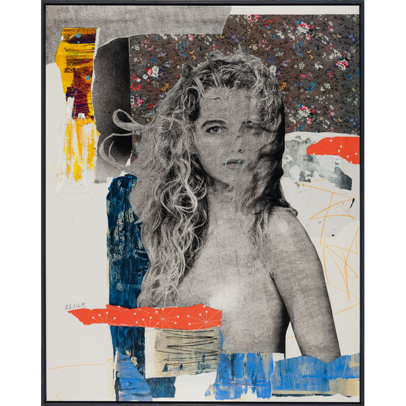 Sea Breeze Print by Elige, Black Floater Framed, 62" H x 48" W